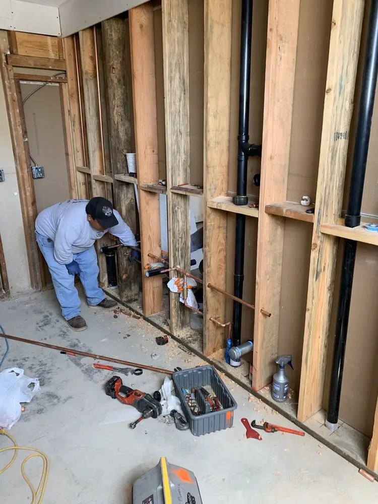 Commercial rough-in plumbing for Gas Line Repair in Dorlan